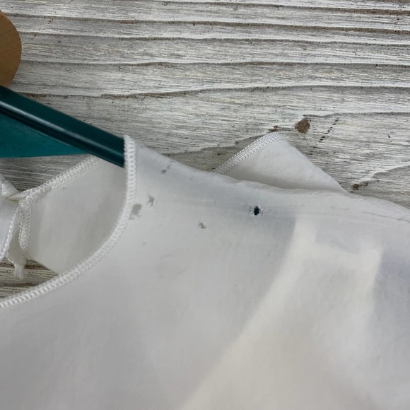 Bundle of 3 Vintage White Baby Girl Dresses with Small Drawstring Purse (HG) - Picture 9 of 10